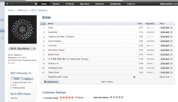 [7.7.2k10][NEWS]Full Album Solar + Booklet phát hành trên iTunes trên toàn thế giới! Itunes-solar